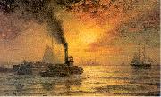 Moran, Edward New York Harbor china oil painting artist